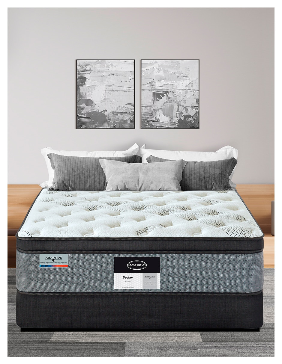 Juego de colchón y box Becker América