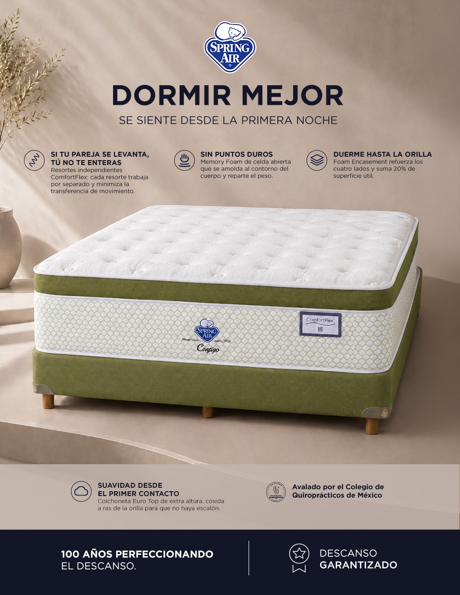 Colchón América Tecnología Memory Grafito Latex Cotton