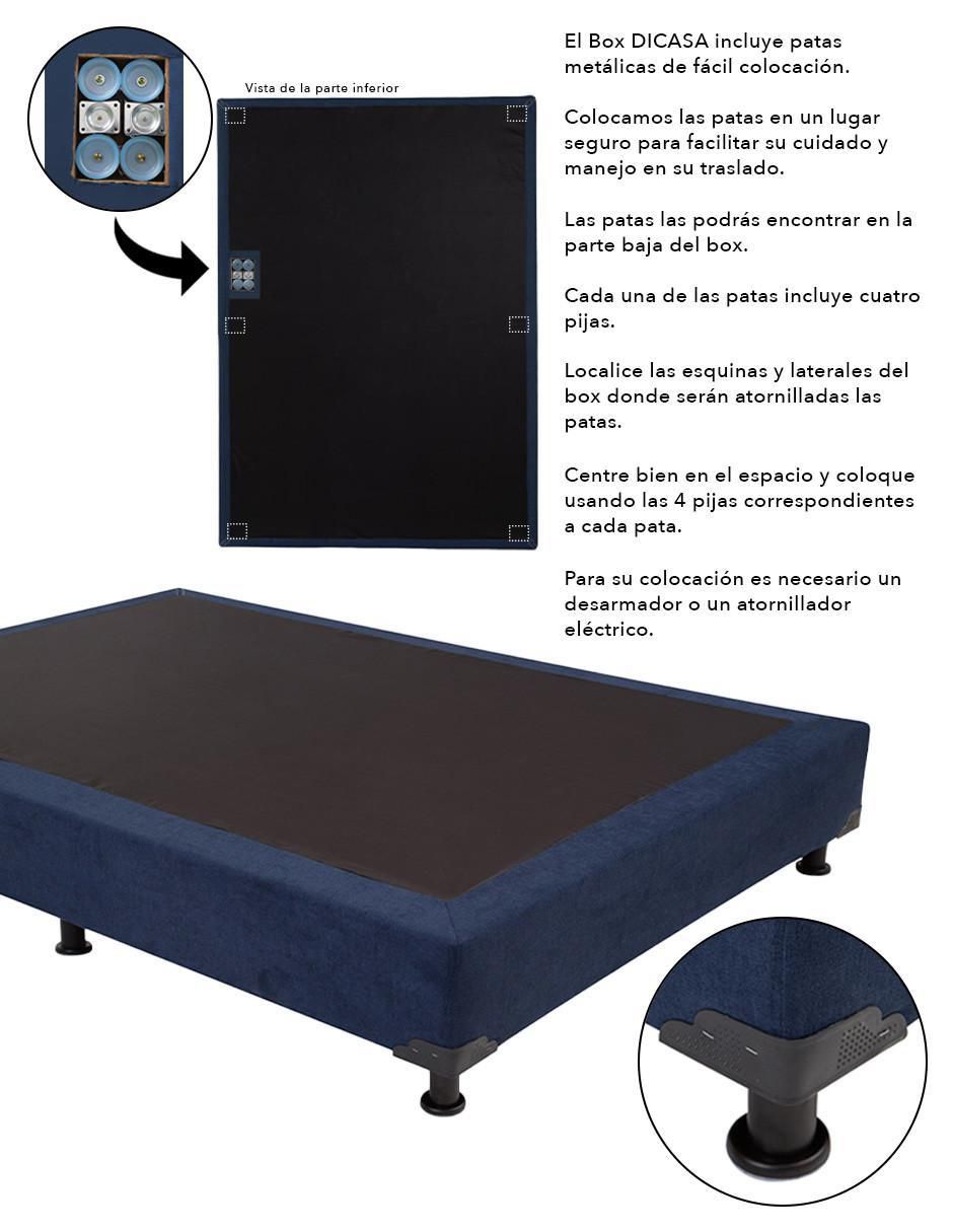 Juego de colchón y box Omega king size 8