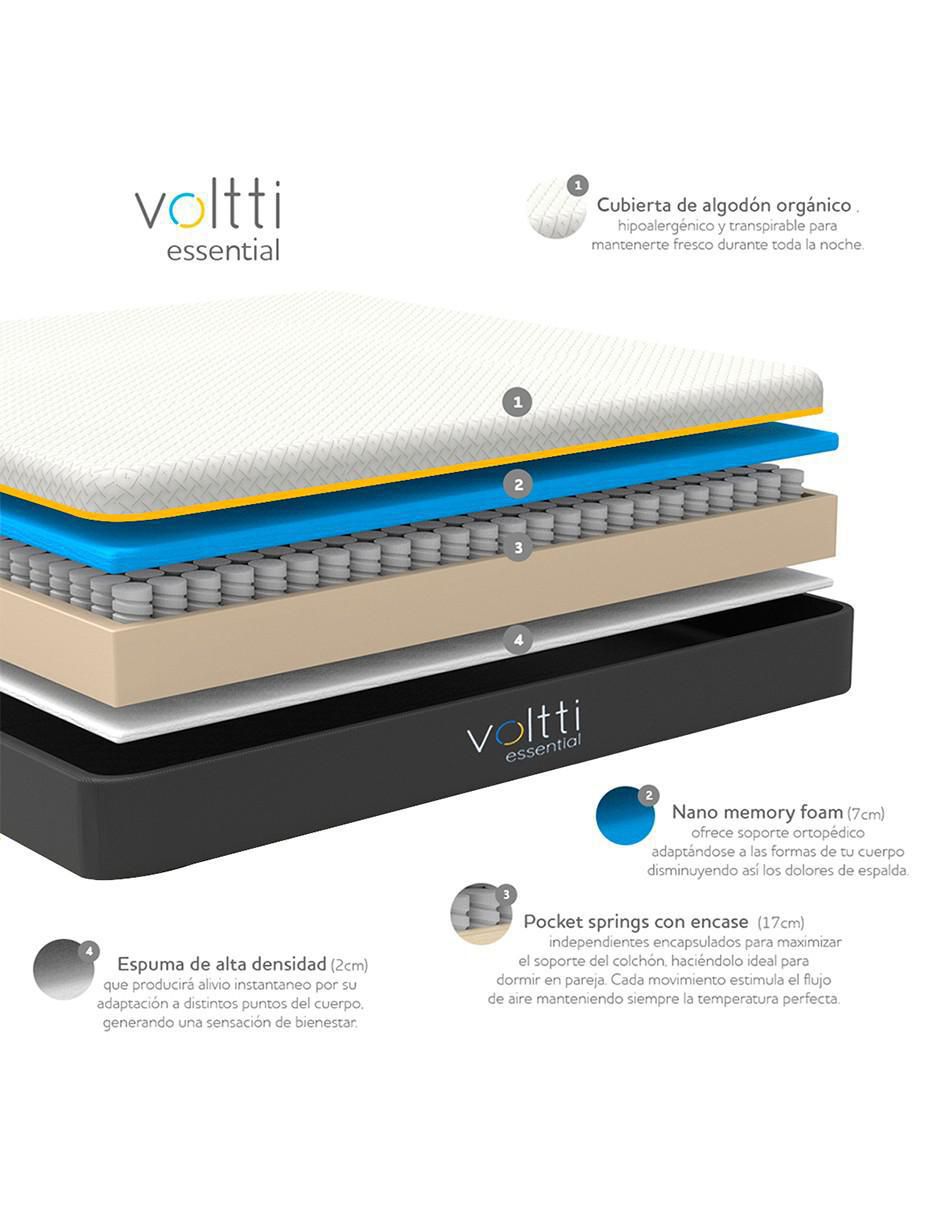 Colchón en caja essential + protector 3