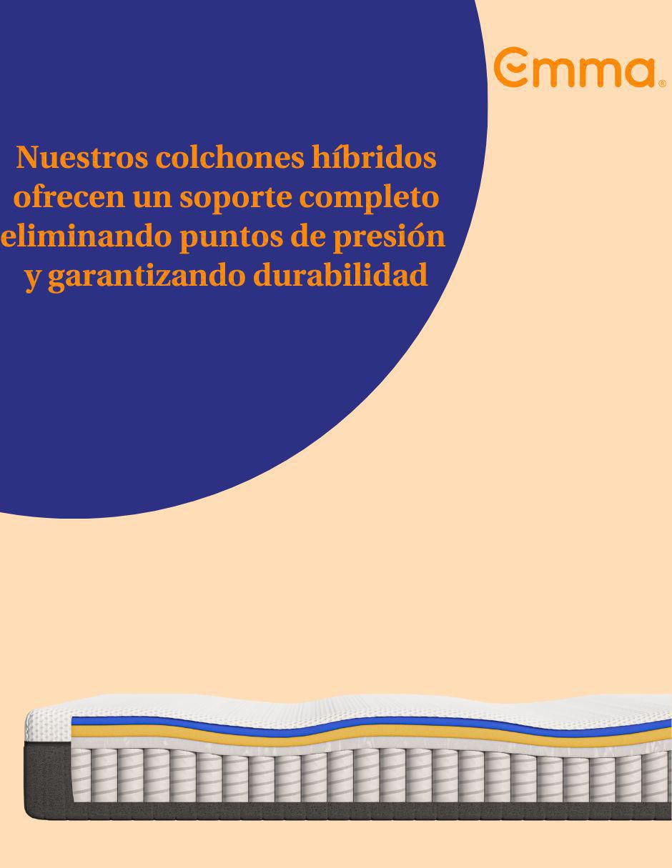 Colchón en caja Hybrid Premium confort medio 9