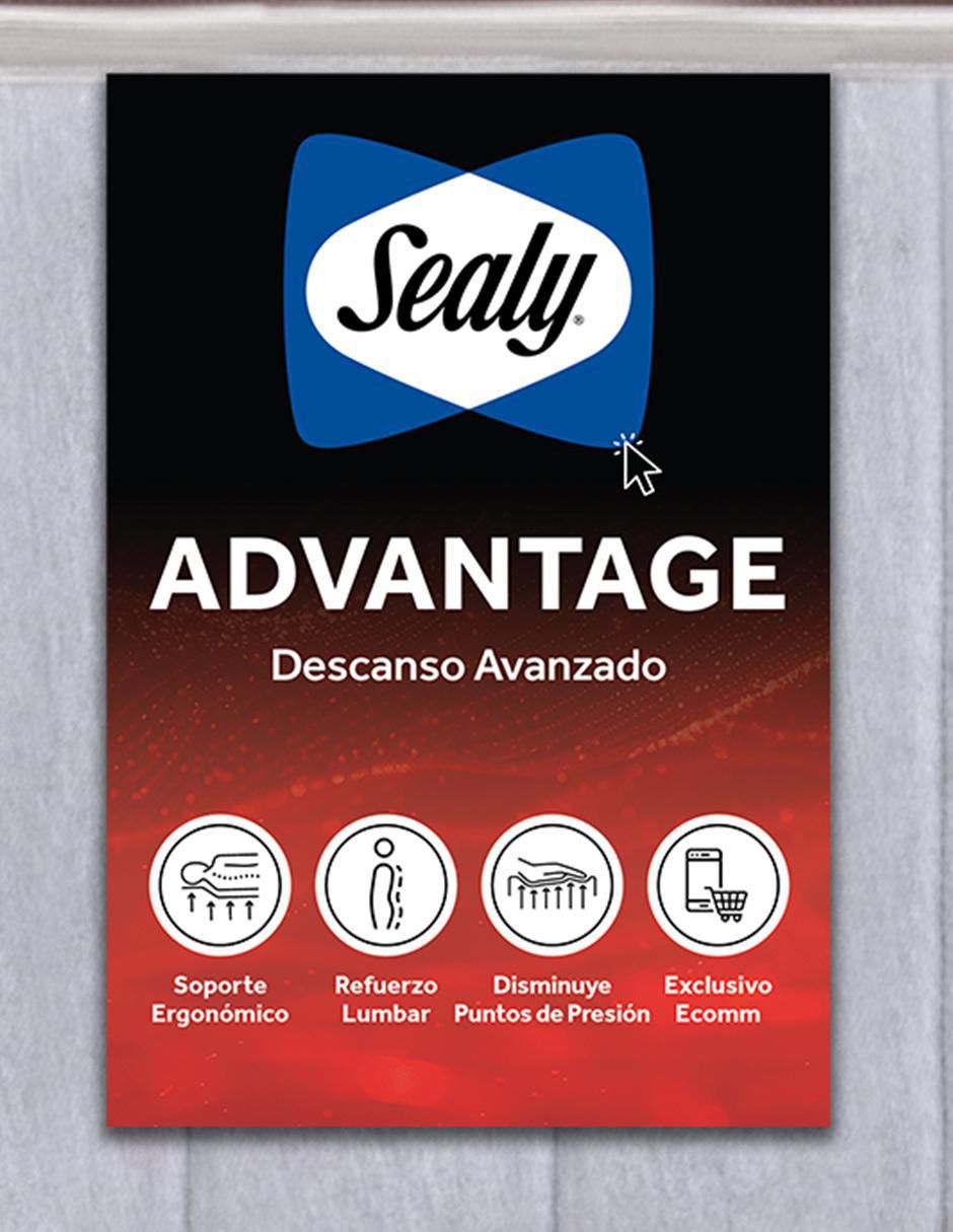 Colchón regular Sealy Danna confort medio