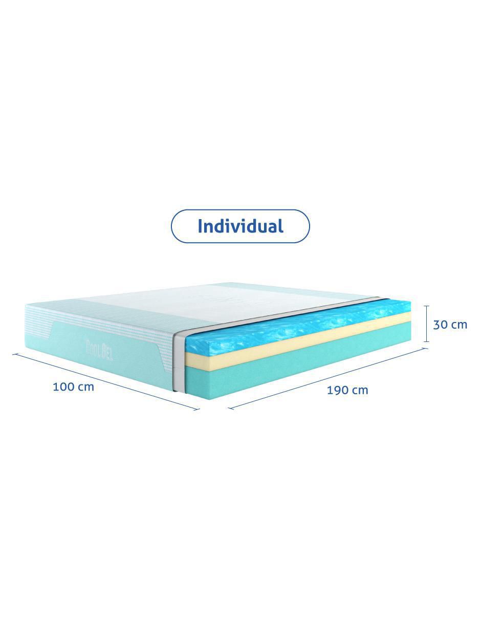 Colchón en caja Sensei cool gel memory foam