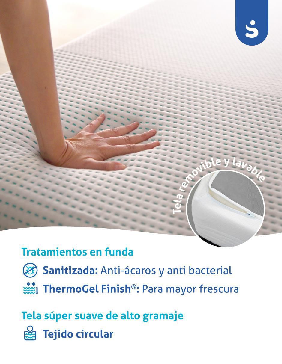 Colchón en caja Sensei cool gel memory foam