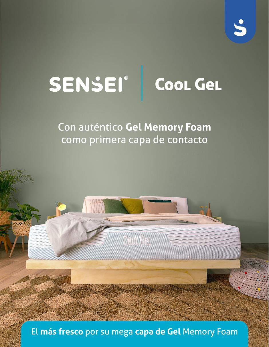 Colchón en caja Sensei cool gel memory foam