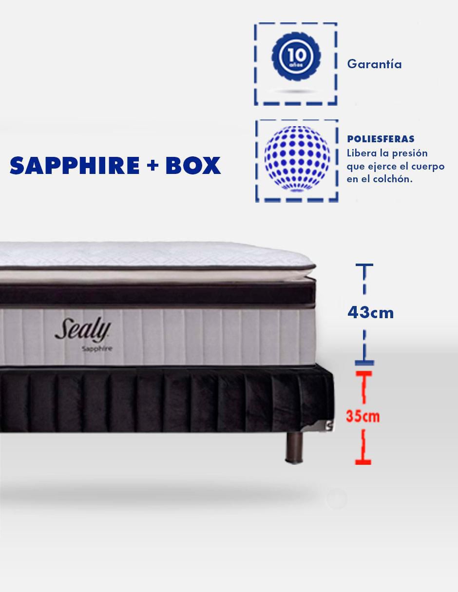 Juego de colchón y box Sapphire 2