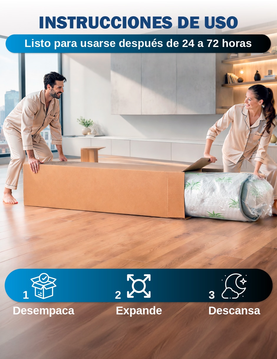 Colchón en caja organic 5