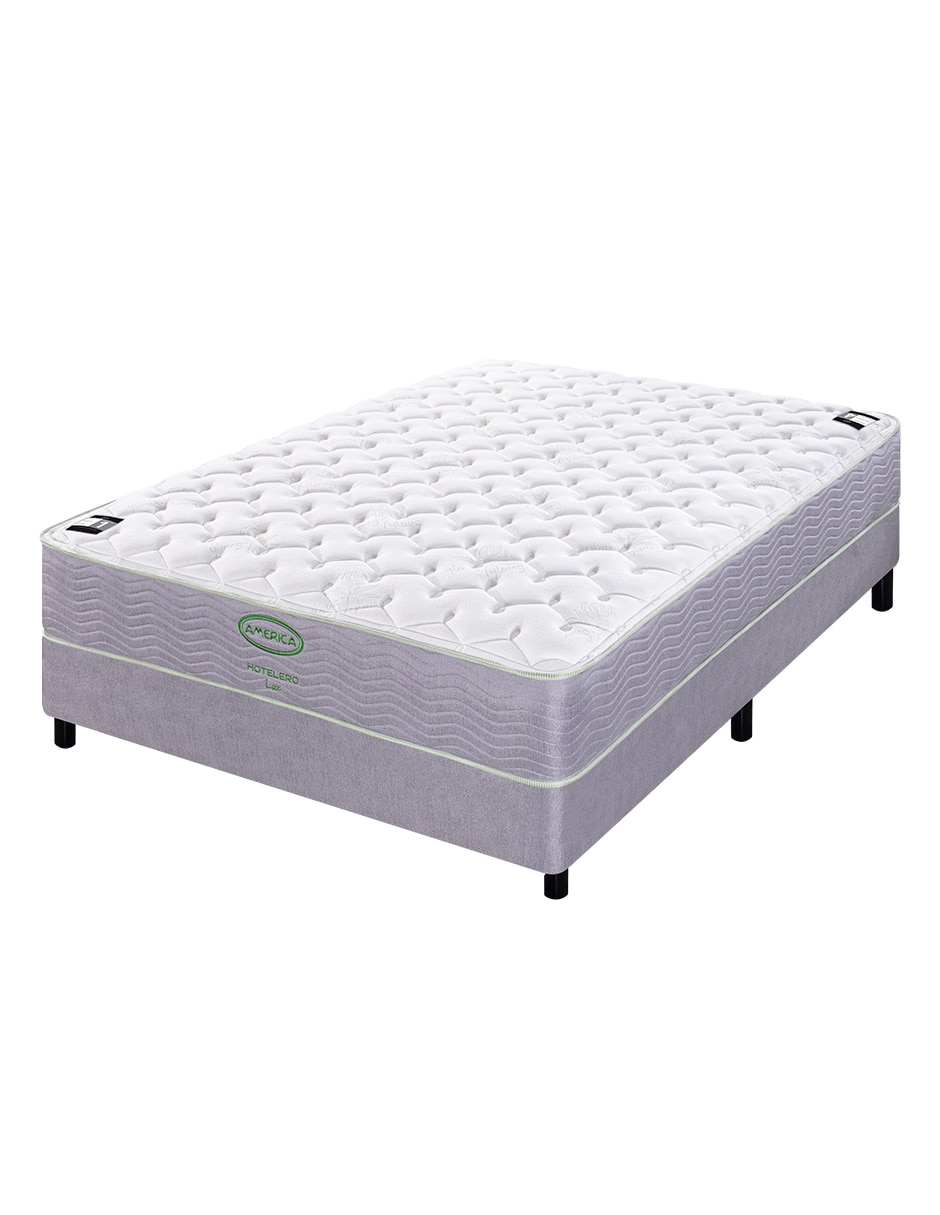 Juego de colchón y box Hotelero Lux América