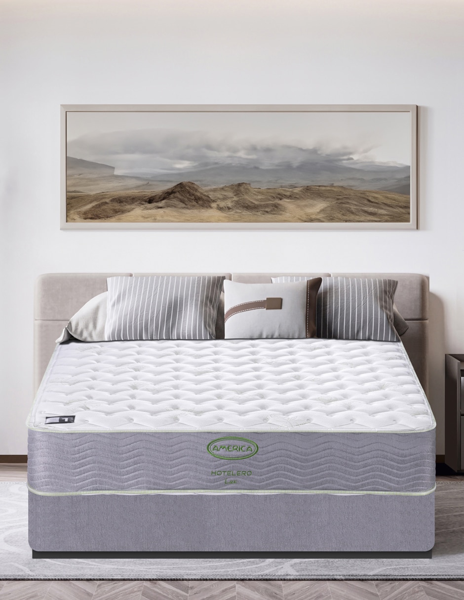 Juego de colchón y box Hotelero Lux América