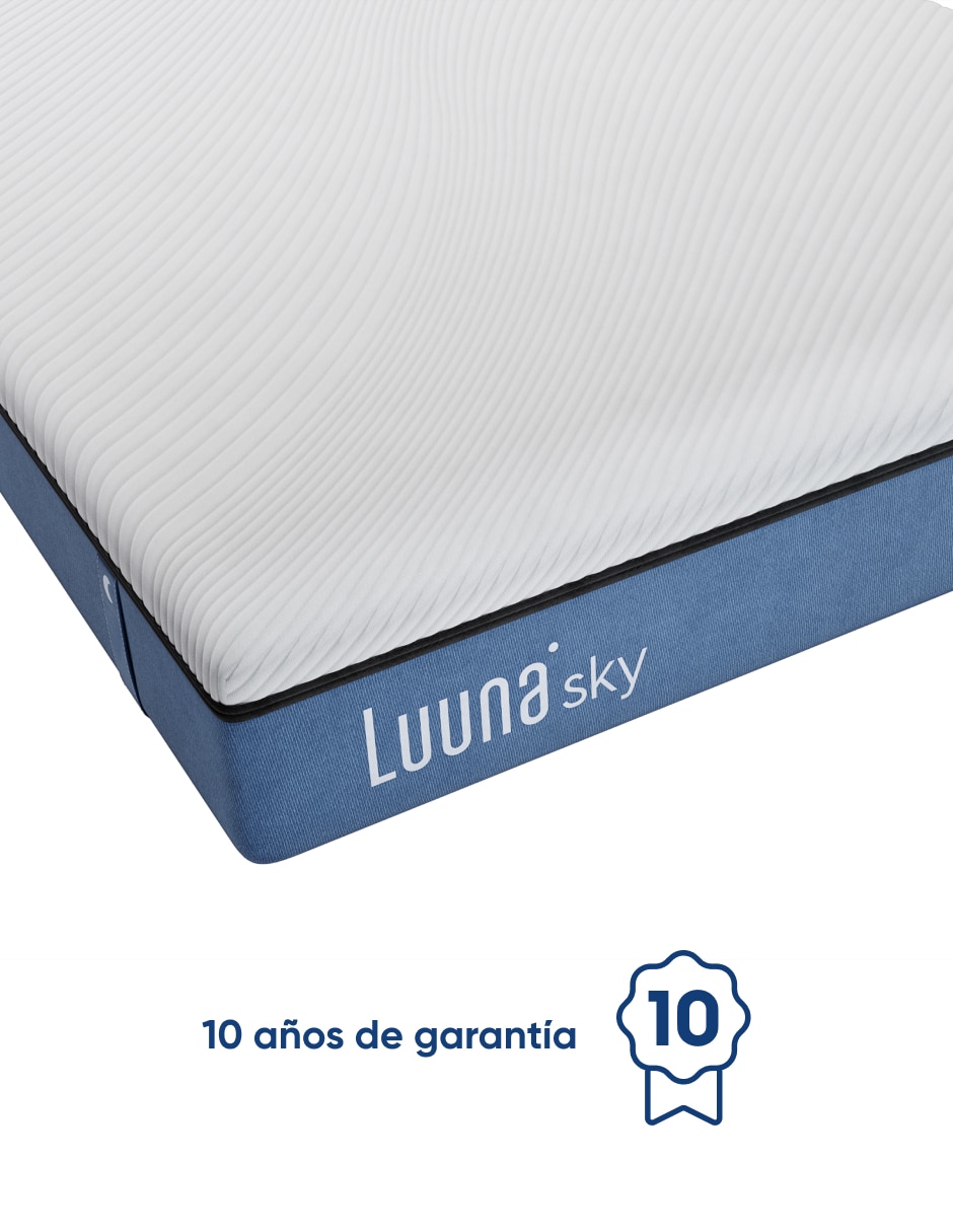 Colchón en caja Luuna sky