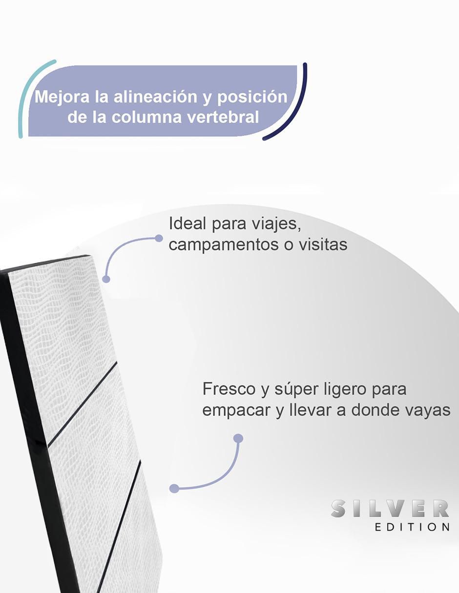 Colchón plegable pack silver más almohada 3