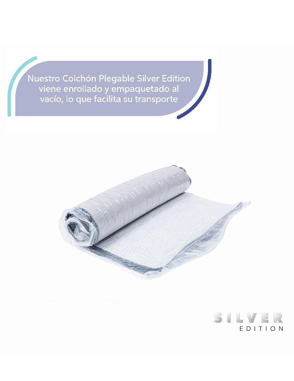 Colchón plegable pack silver más almohada 6