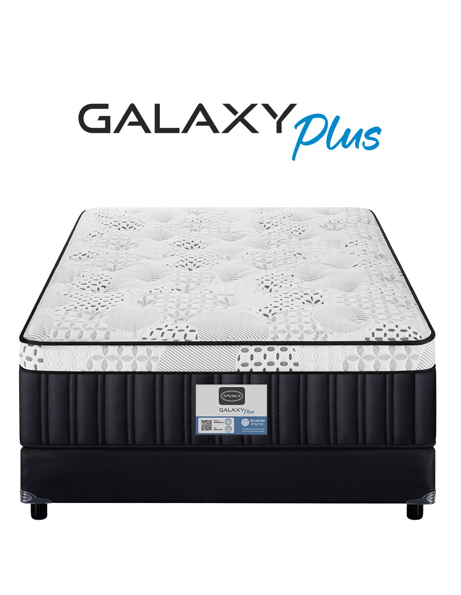 Juego de colchón y box Galaxy Plus
