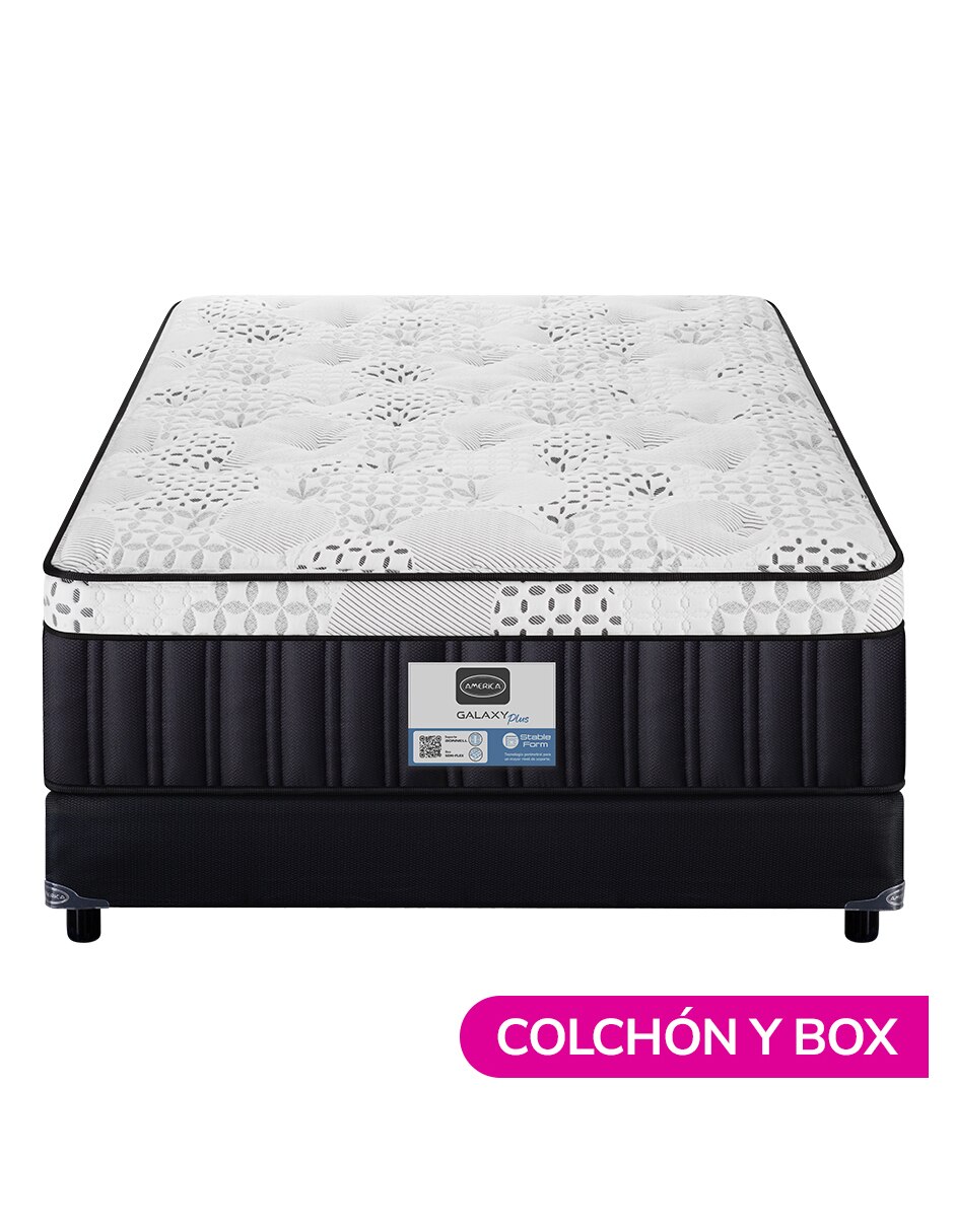 Juego de colchón y box Galaxy Plus 7