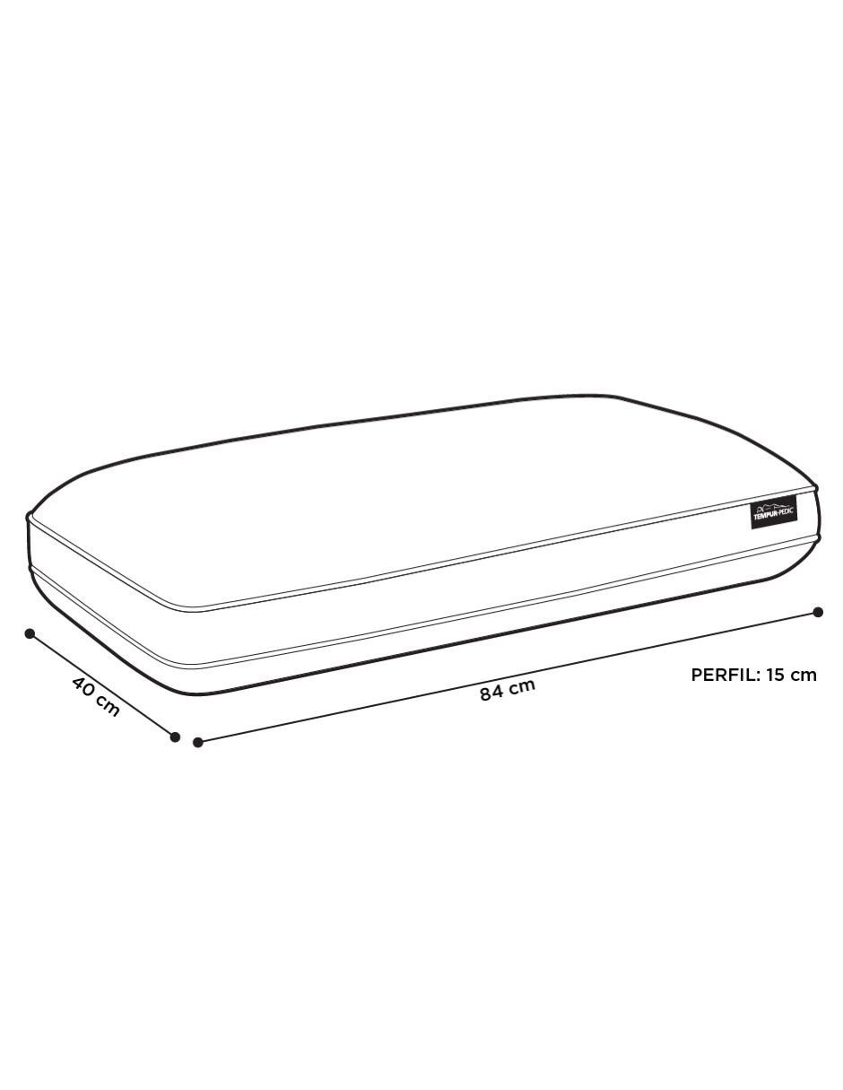 Almohada Tempur Prolo+Cooling firmeza media