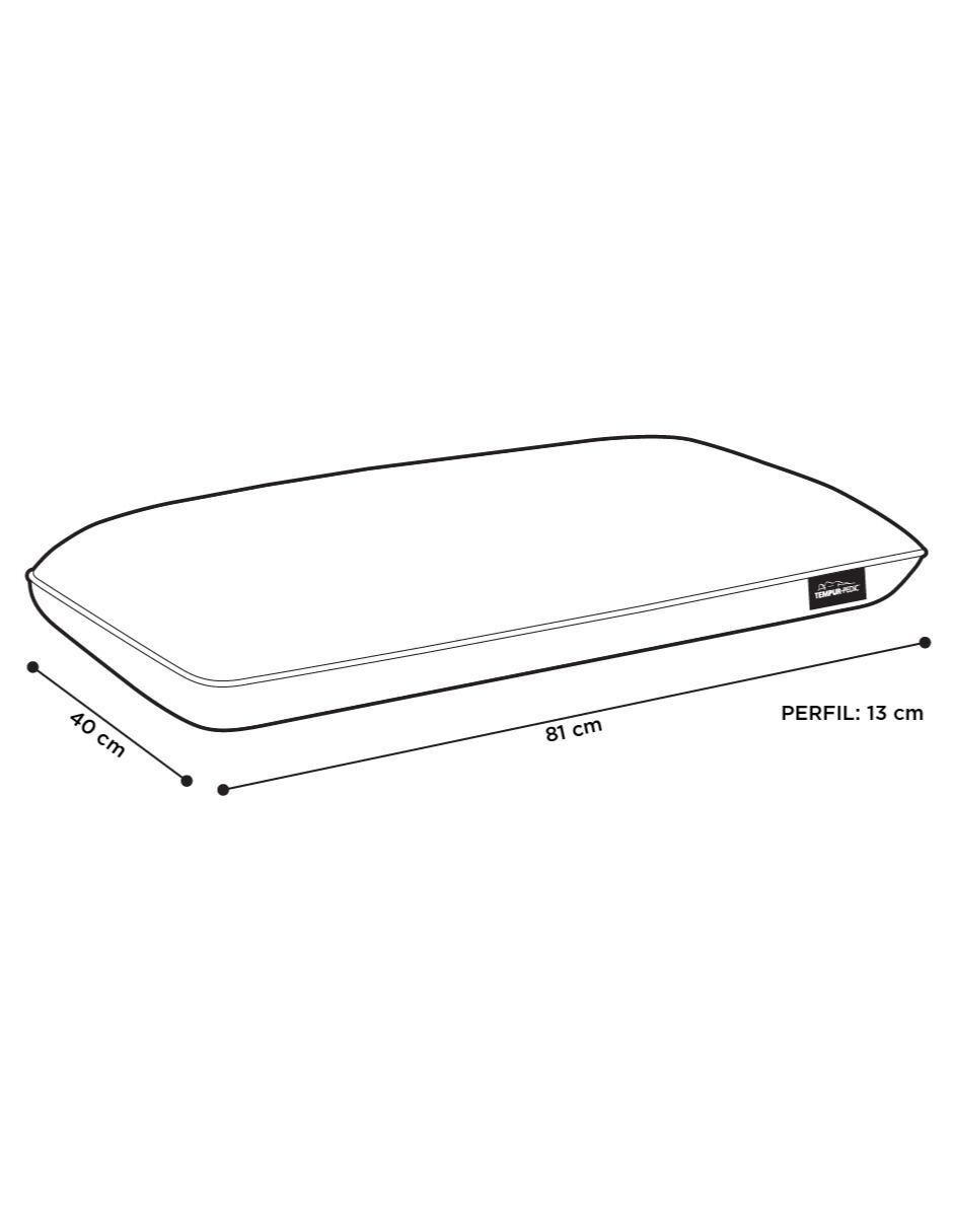 Almohada Tempur Prolo+Cooling firmeza media
