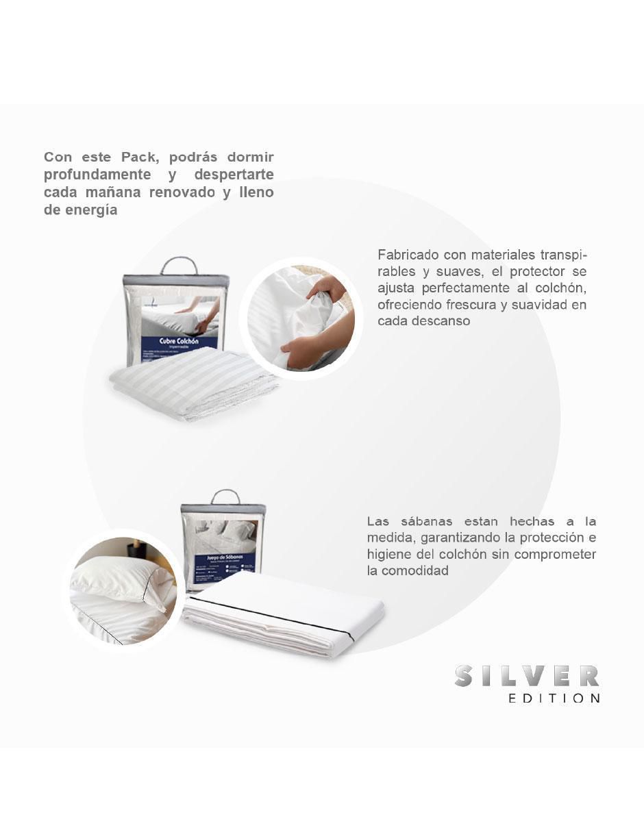 Colchón en caja + sábana + protector 8
