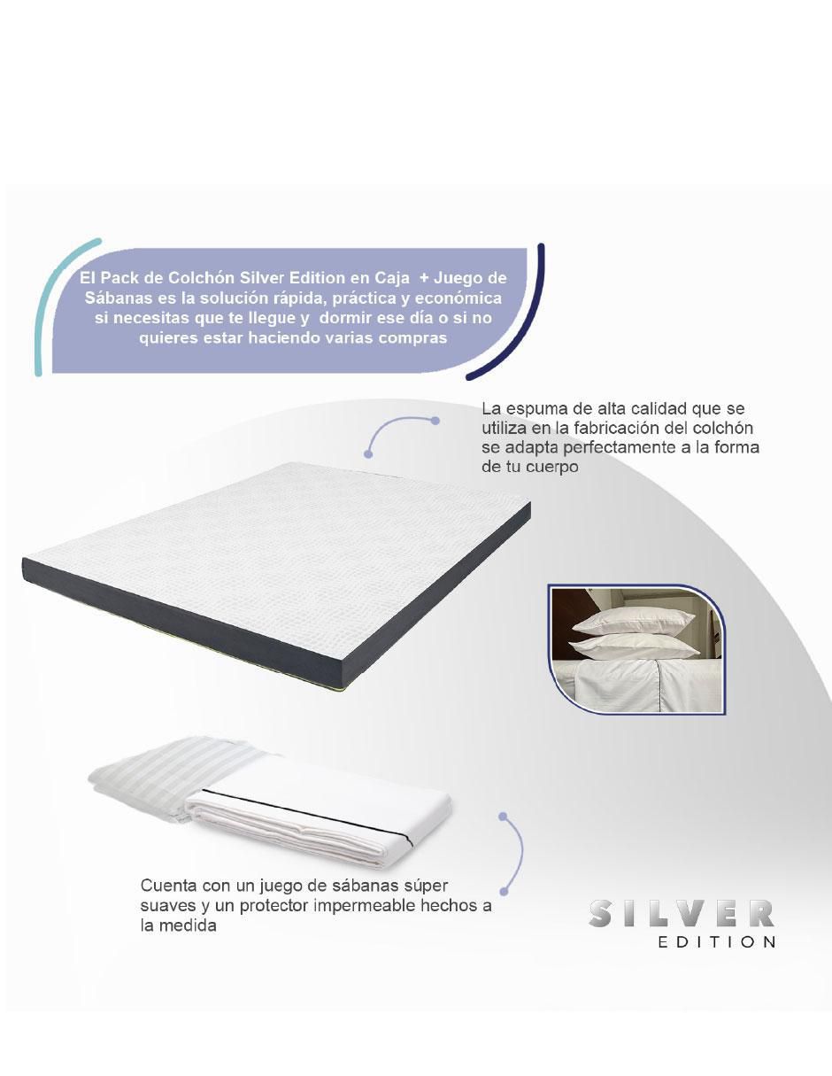 Colchón en caja Silver Edition + sábana + protector