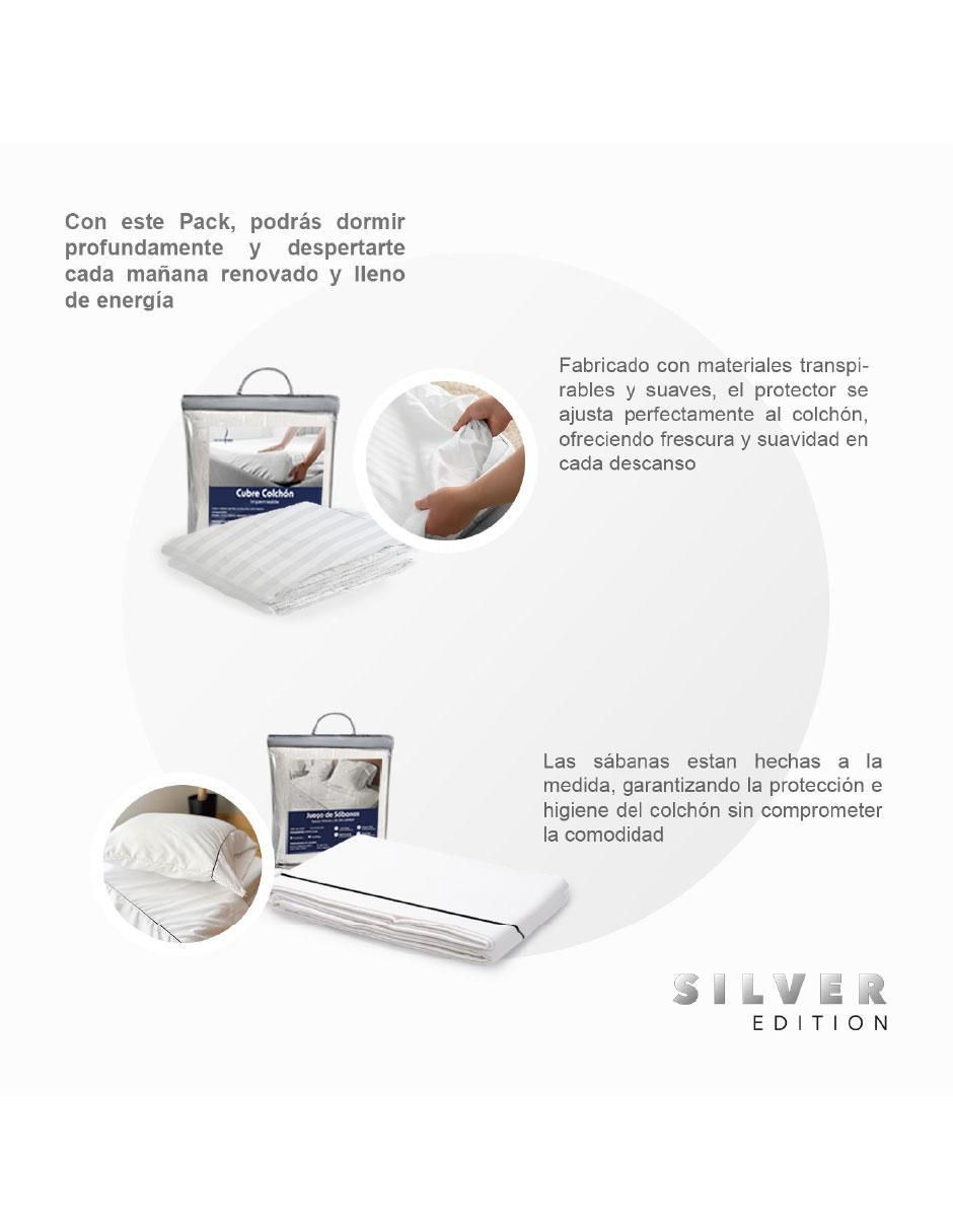 Colchón en caja Silver Edition + sábana + almohada
