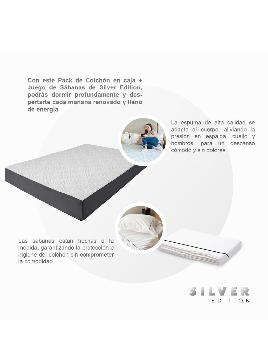 Colchón en caja Silver Edition + sábana