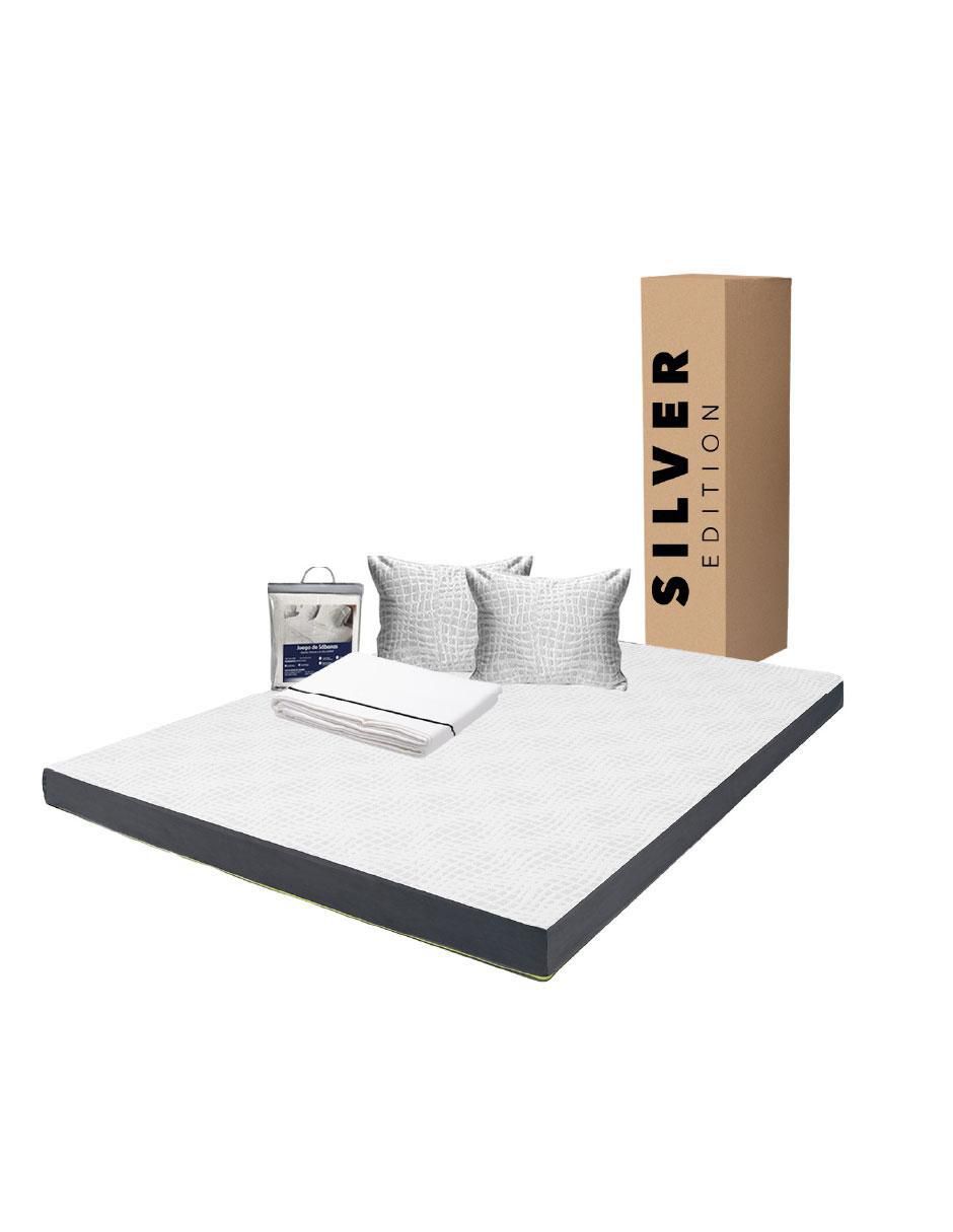 Colchón en caja Silver Edition sábana y almohada