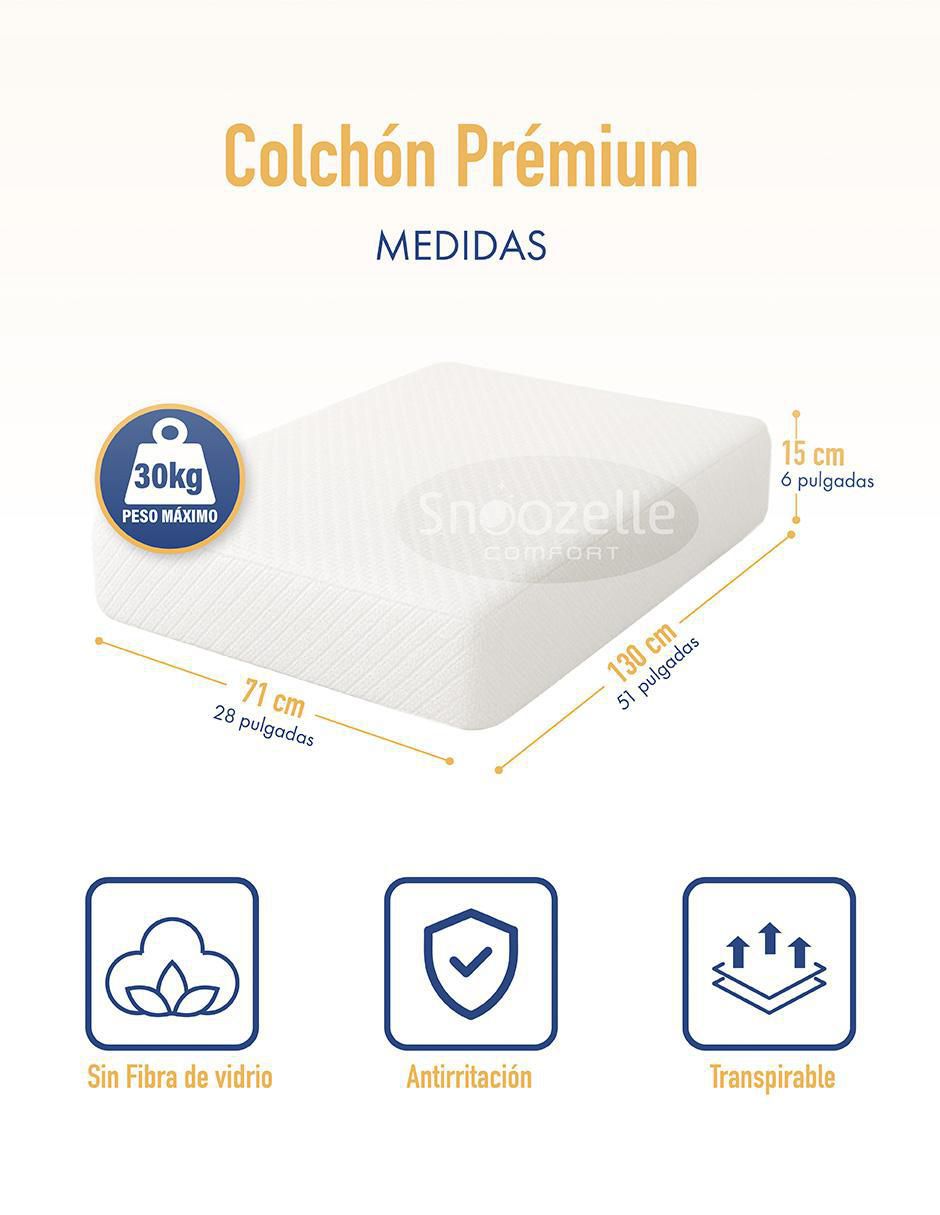 Colchón en caja 70 x 130 cm 4