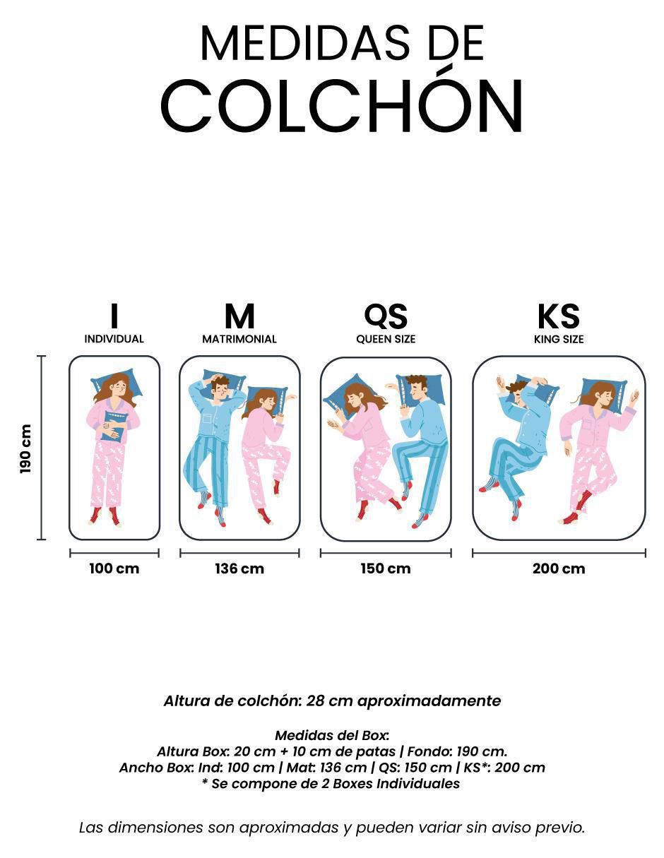 Juego de colchón y box Minesota 7