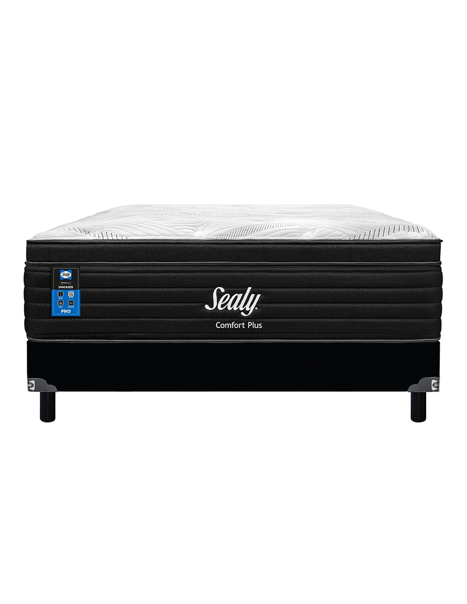 Juego de colchón y box Confort Plus Sealy