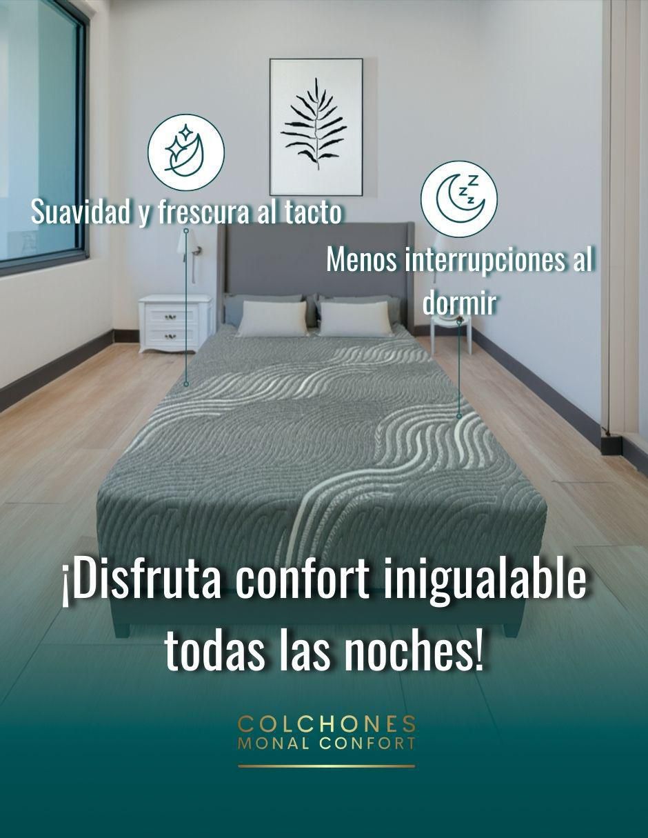 Colchón en caja Monal Confort slim gray