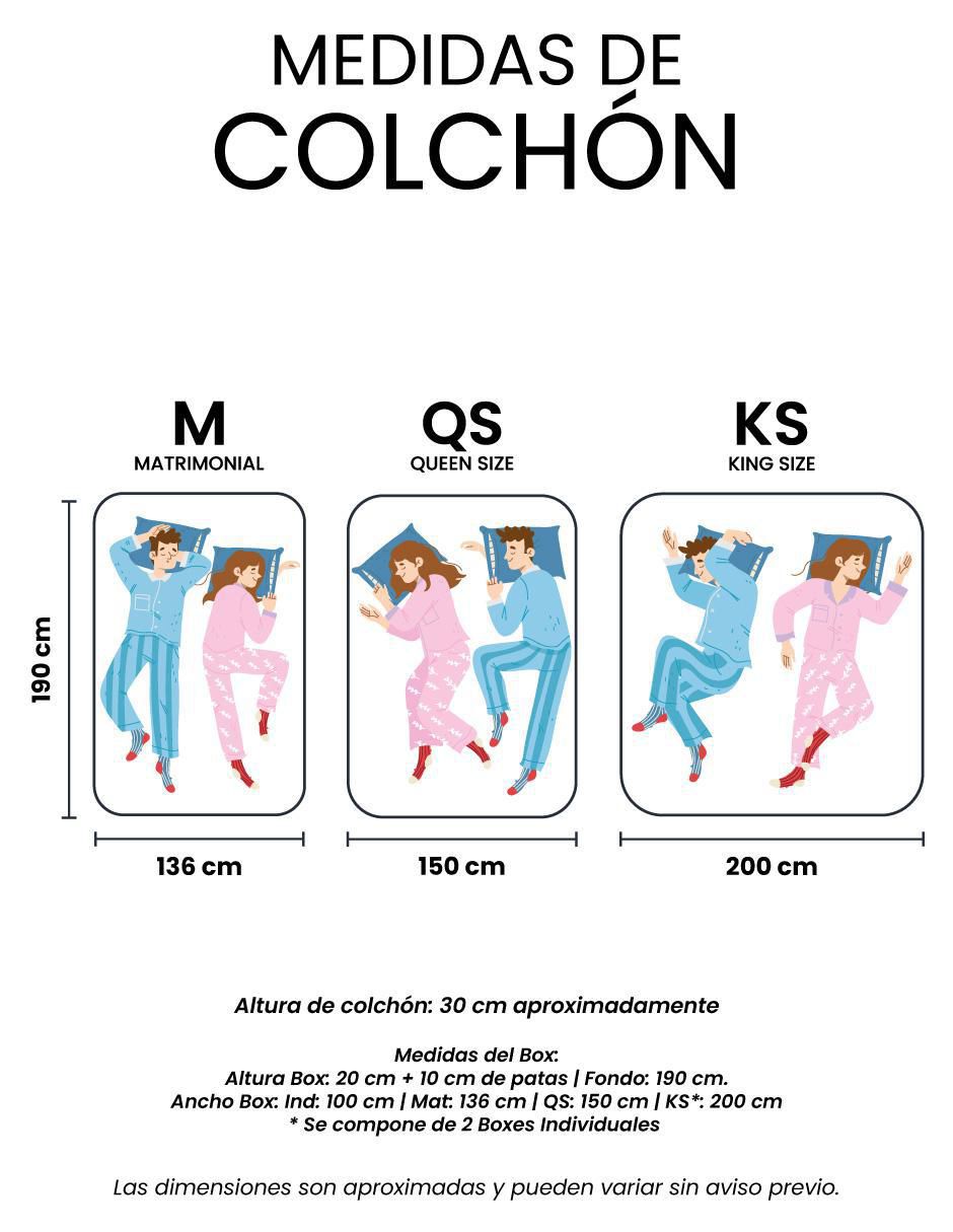 Juego de colchón y box Nautilus 7