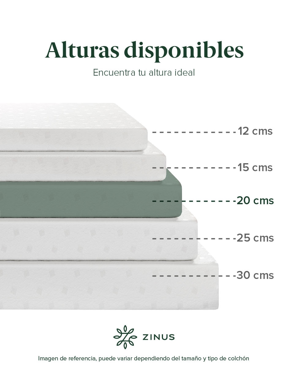 Colchón en caja Zinus alivia presión