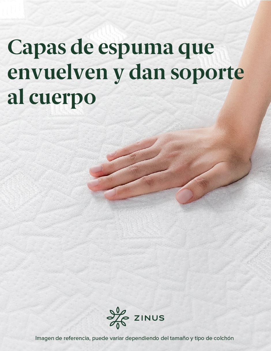 Colchón en caja Zinus alivia presión