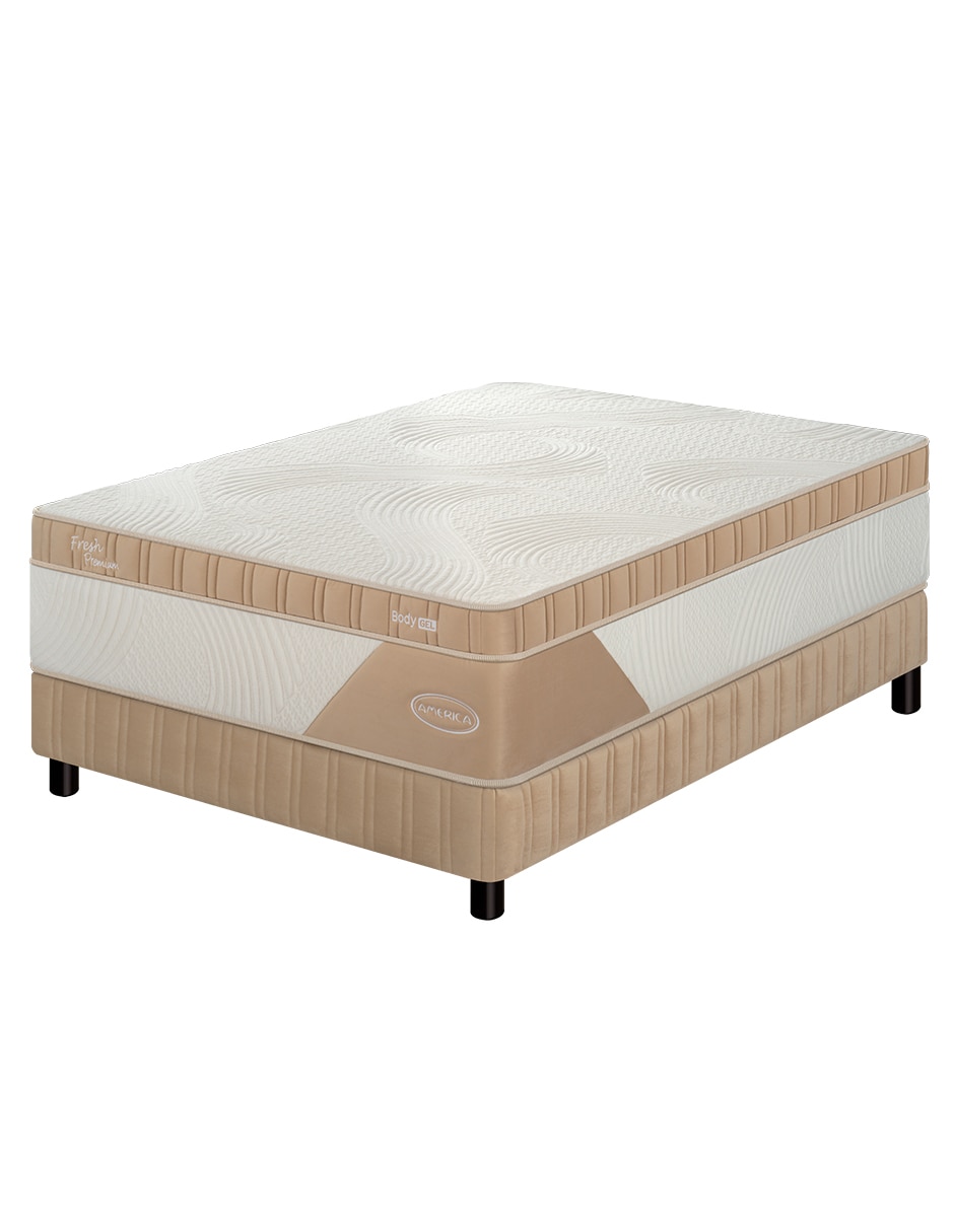 Juego de colchón y box Fresh Premium Iii América