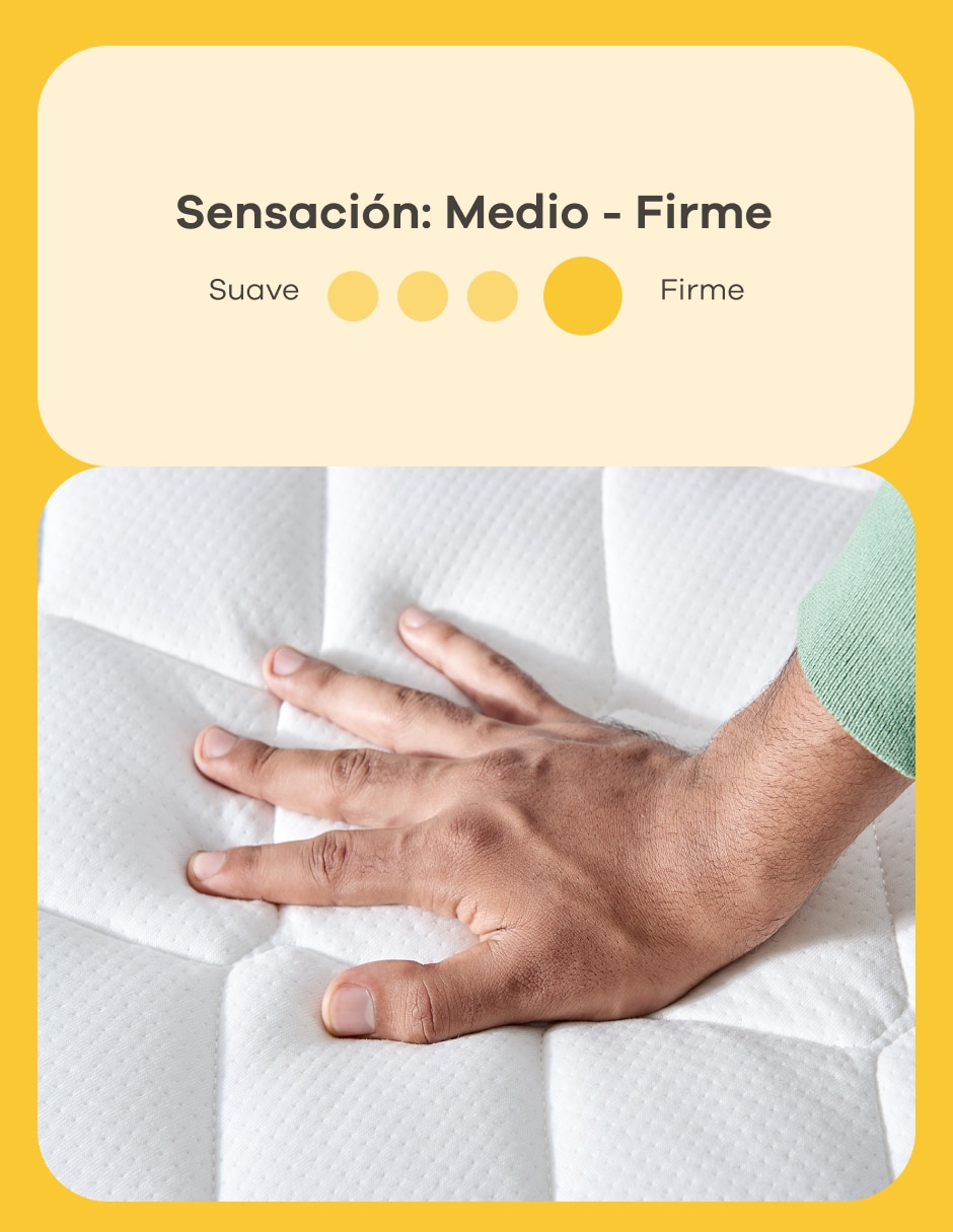 Colchón en caja prime + 2 pack almohada adaptable 6
