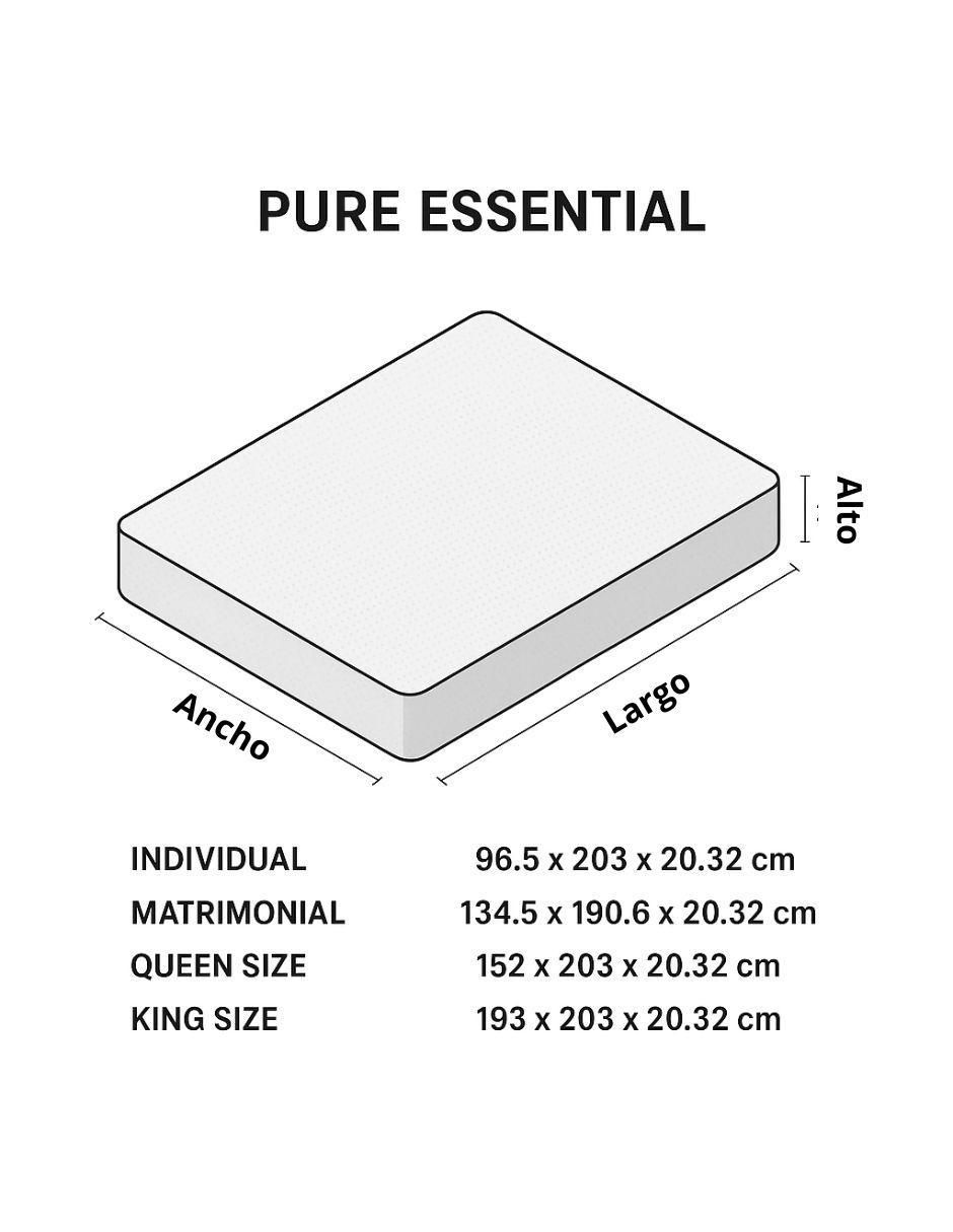 Colchón en caja pure essential 7