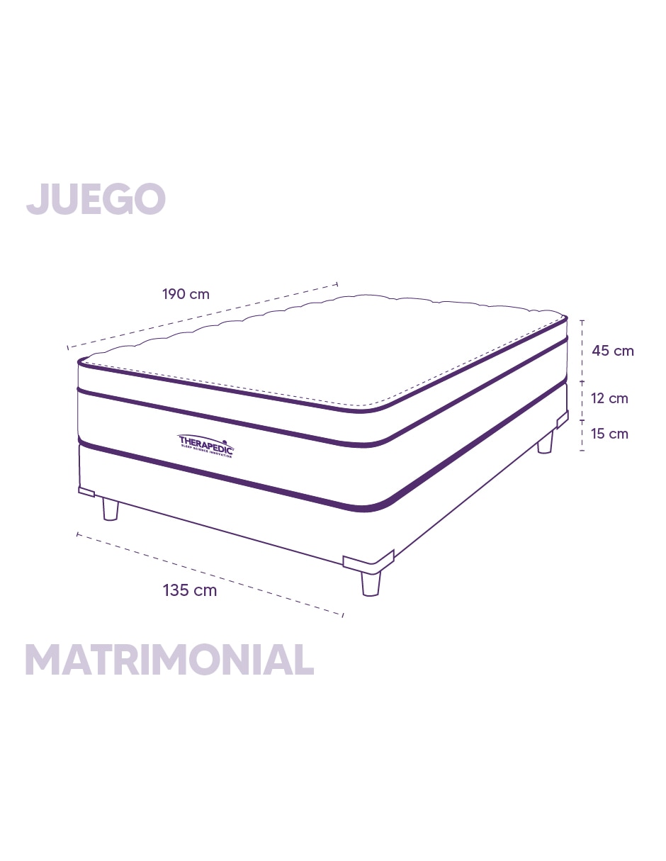Juego de colchón y box Amore 10