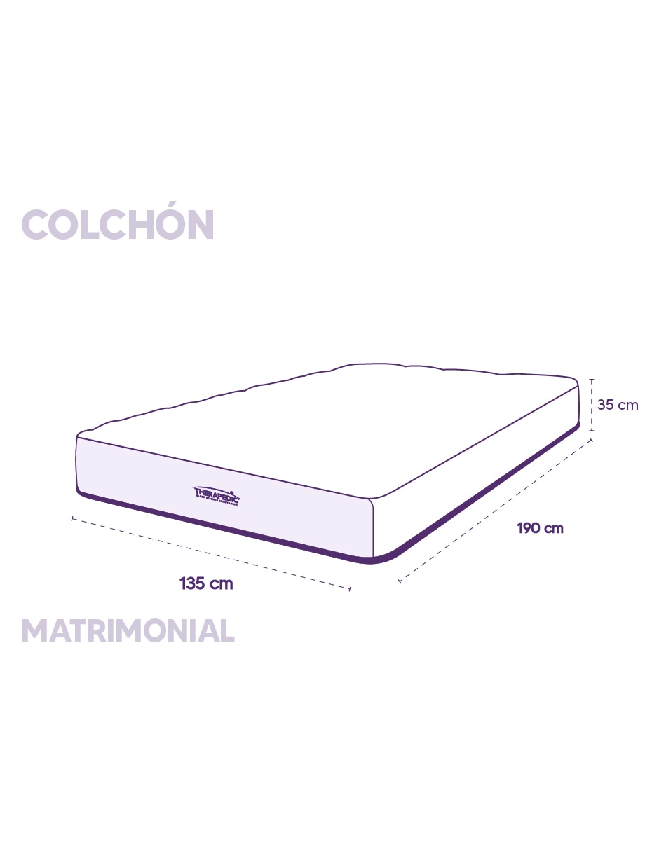 Colchón en caja therapedic anira