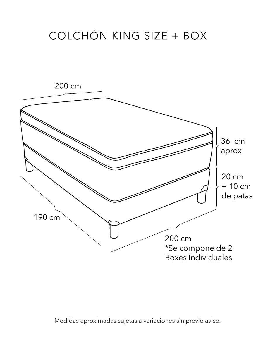 "juego de colchón y box" alaska box spring air