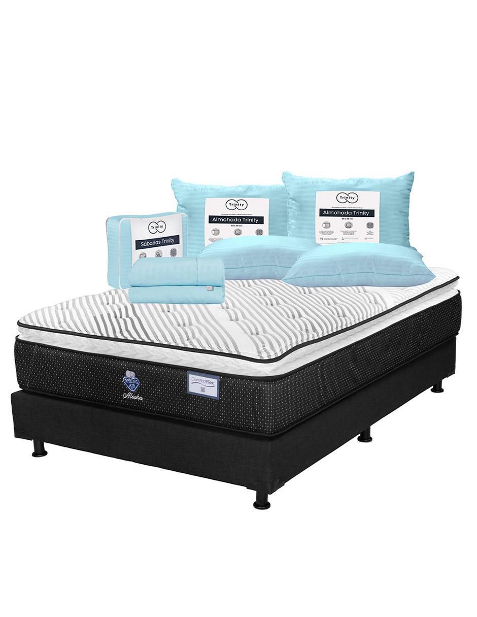 'juego de colchón y box' alaska box spring air 'juego de colchón y box' alaska box spring air