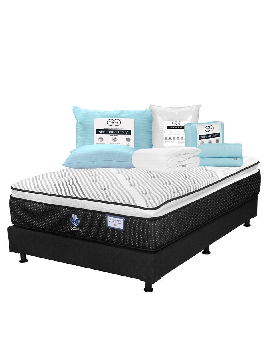 'juego de colchón y box' alaska box spring air 'juego de colchón y box' alaska box spring air