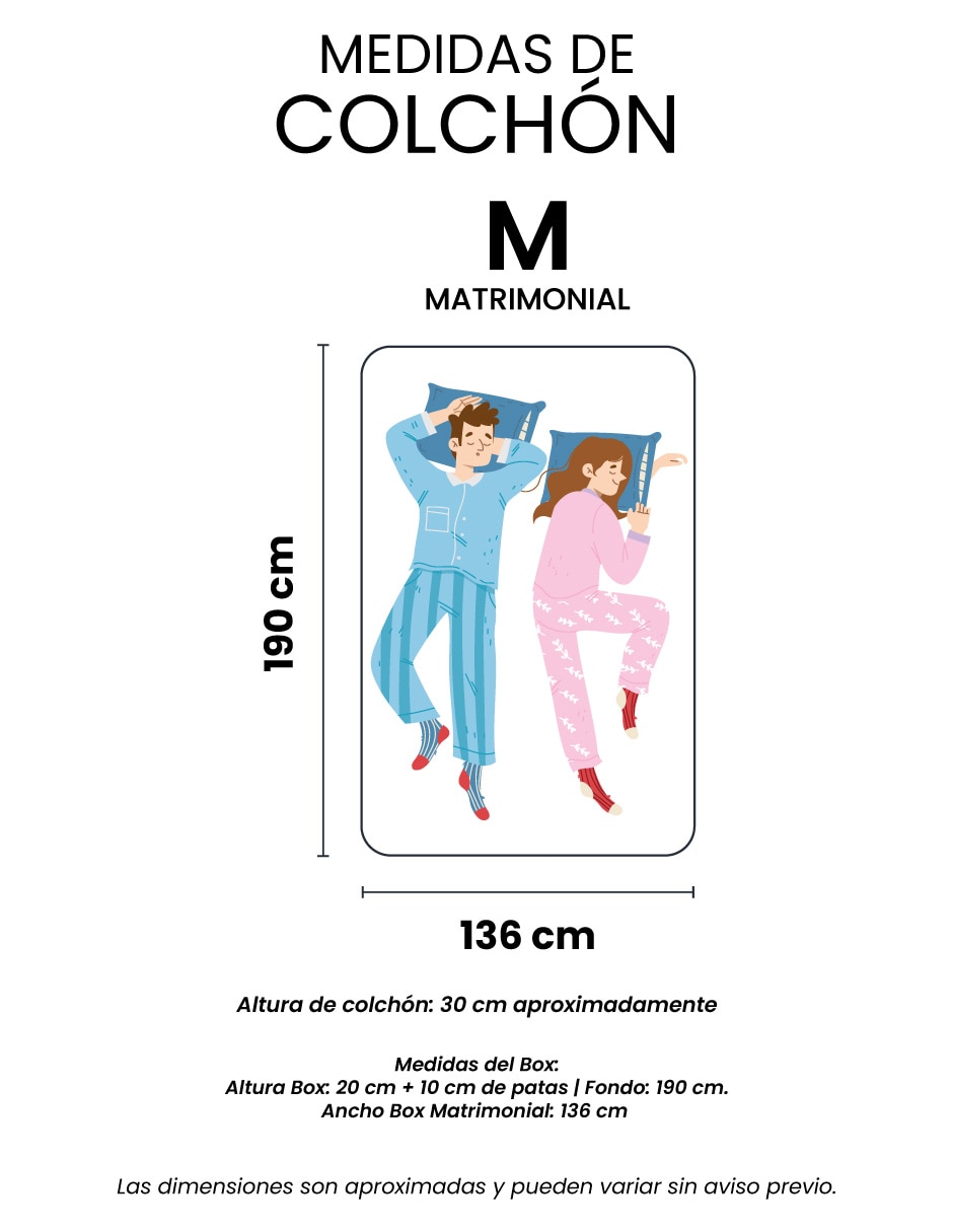 Juego de colchón y box Dover 6