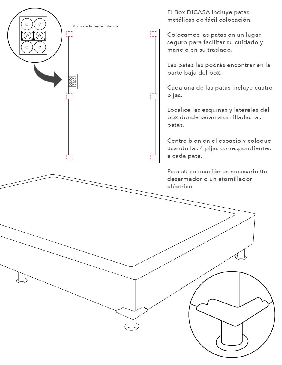 Juego de colchón y box Vail 6