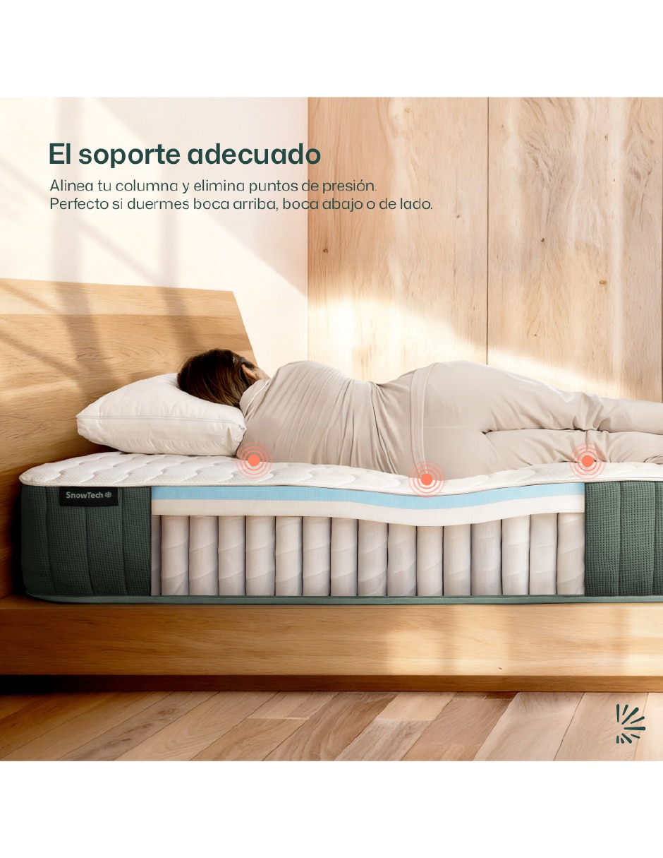 Colchón en caja snow 8