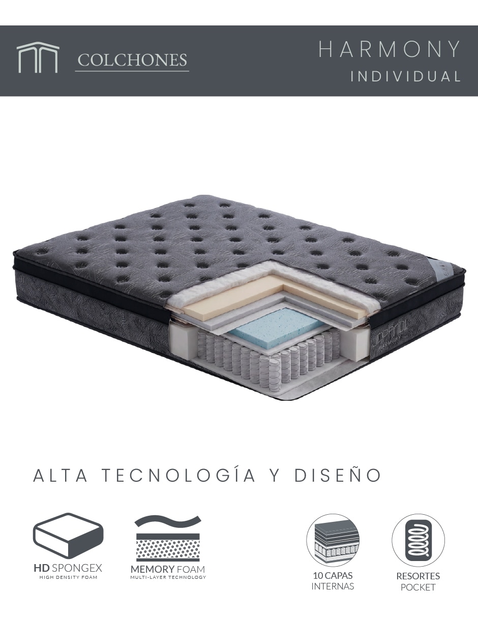 Colchón en caja harmony
