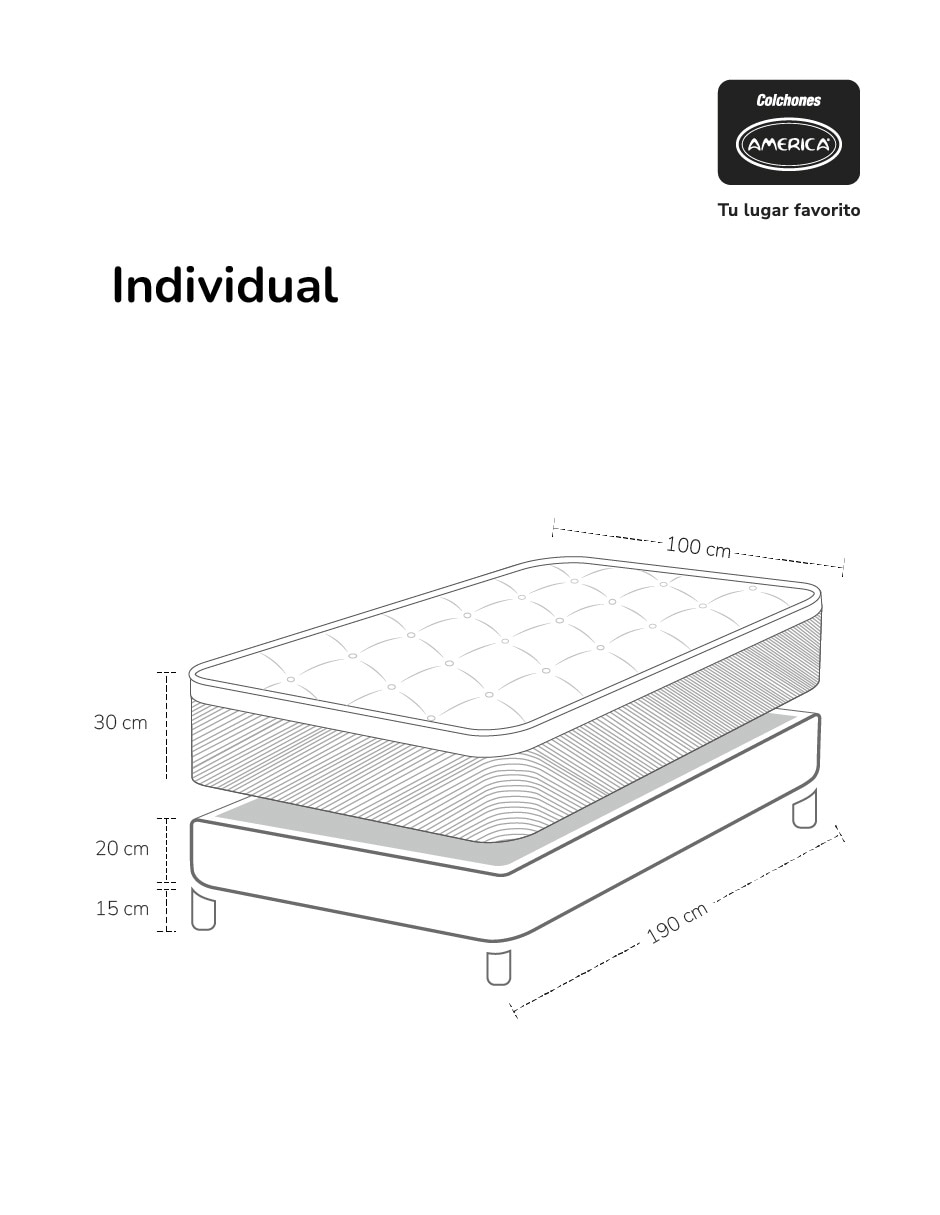 Juego de colchón y box Prime Sleep América