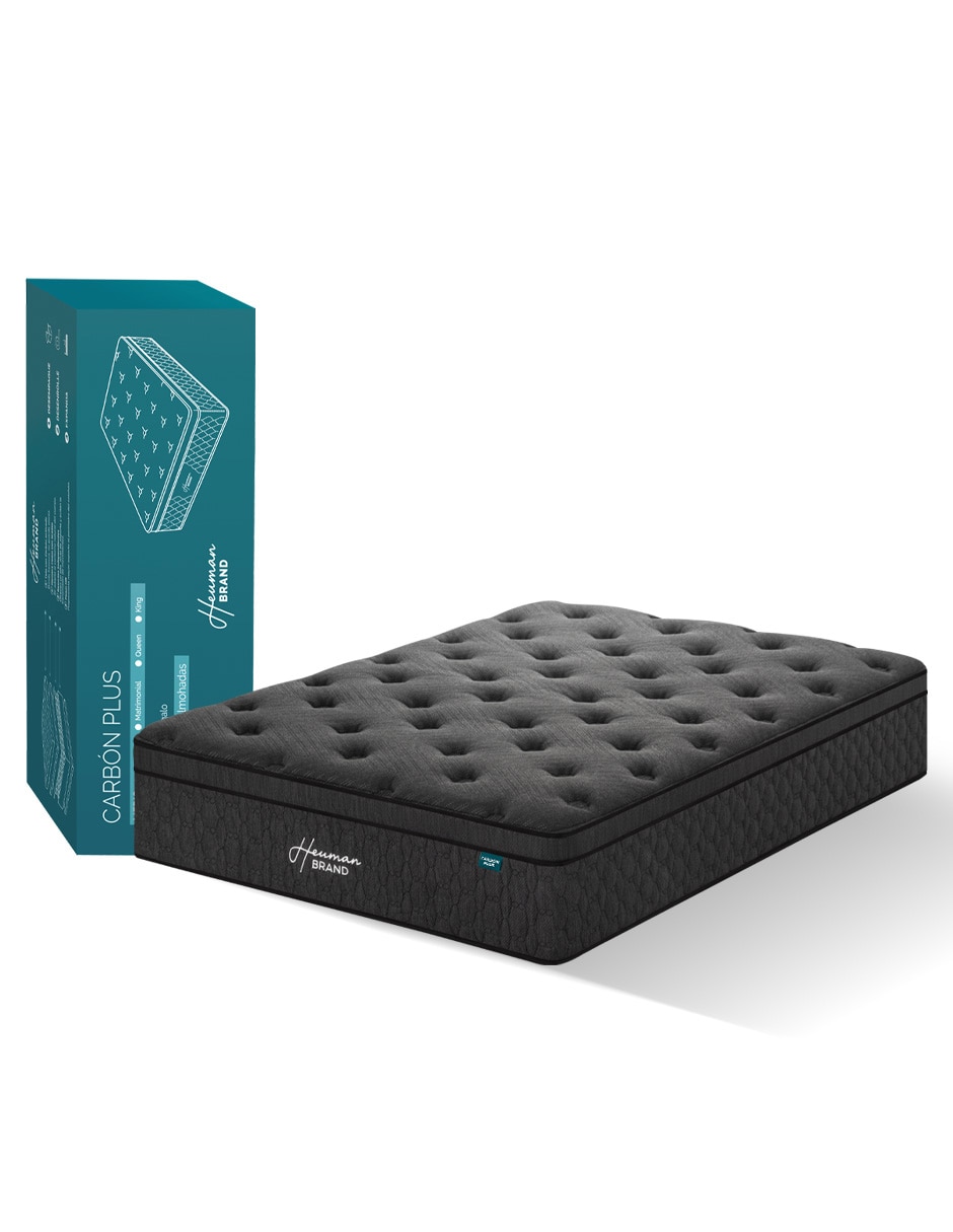 Colchón en caja carbón memory foam grafito Colchón en caja carbón memory foam grafito