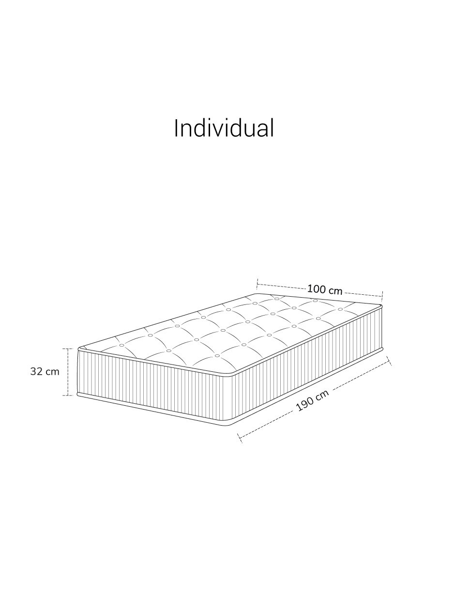 Colchón en caja Tela Cooling Memory foam Gel 14
