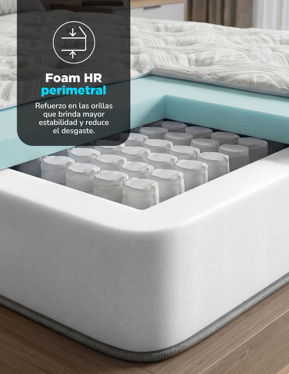Colchón en caja Tela Cooling Memory foam Gel 9