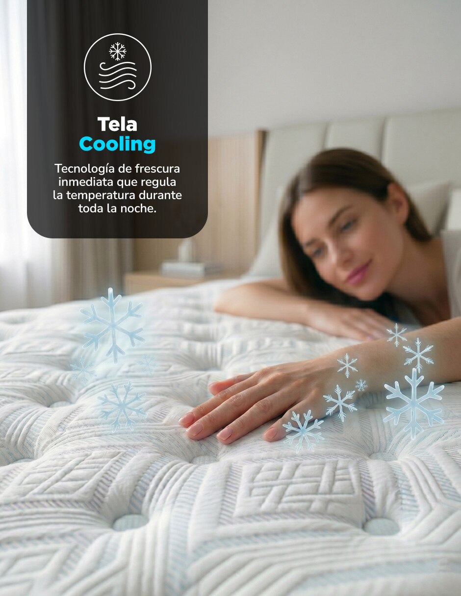 Colchón en caja Tela Cooling Memory foam Gel 10