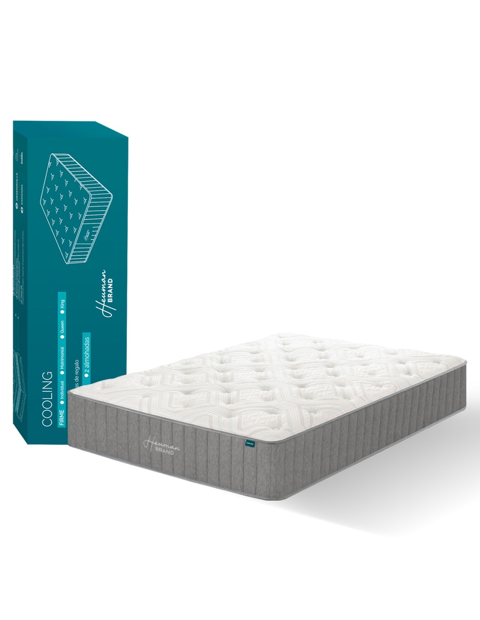 Colchón en caja tela cooling, memory foam gel